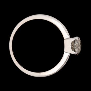 A brilliant cut diamond ring, app. 0.85 cts.