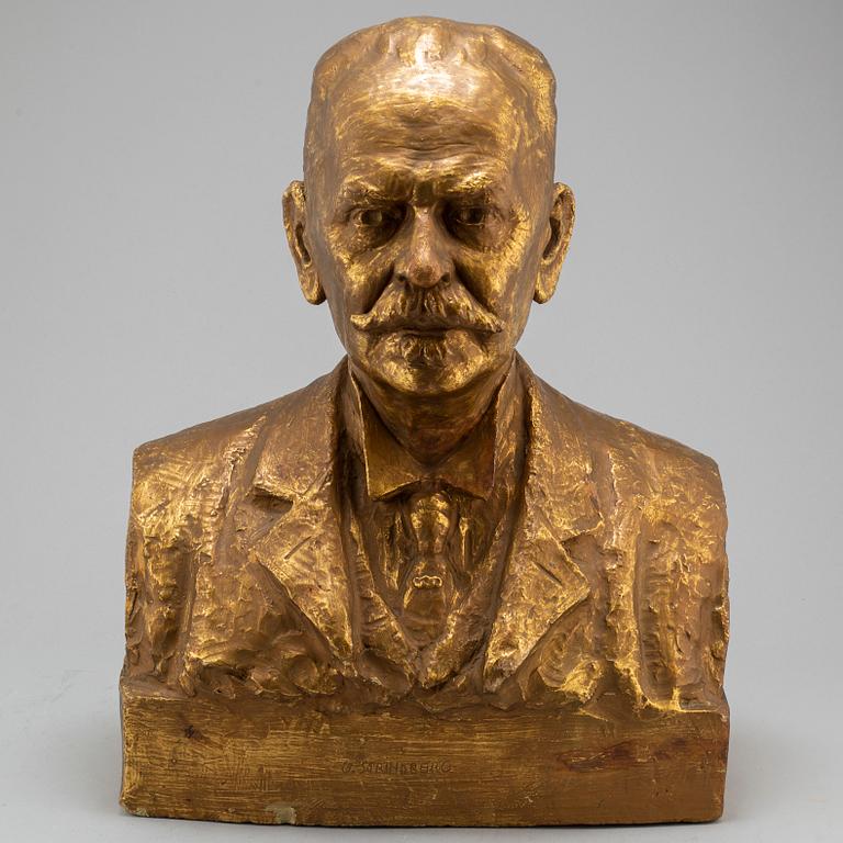 TORE STRINDBERG, a gold patined plaster sculpture, signed and dated -06.