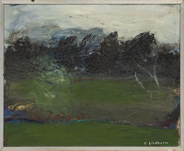 CLAES LINDHOLM, olja på duk, signerad.