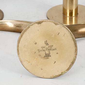 LJUSSTAKAR, 4 st, mässing, Ystad Metall, Ivar Ålenius Björk.