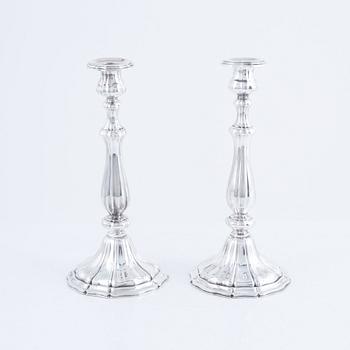 Candlesticks, a pair, silver, Germany, 1935.