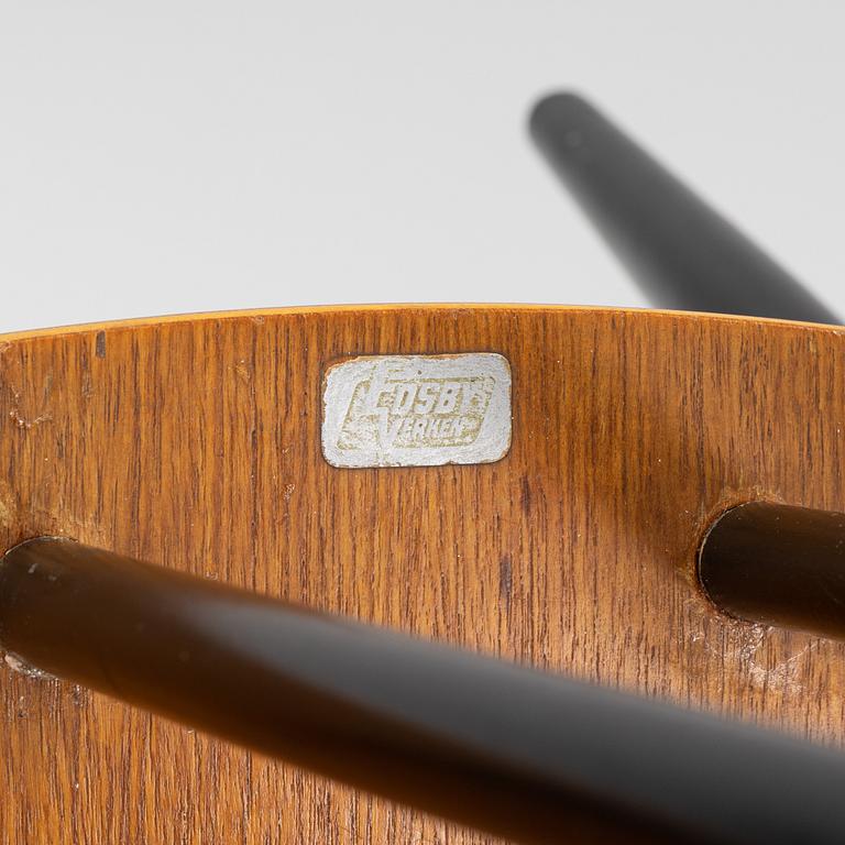 Ilmari Tapiovaara, a set of six 'Fanett' chairs from Edsbyverken, 1960's.