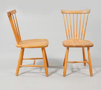 STOLAR, ett par, "Lilla Åland", Carl Malmsten, Stolab, 1990.