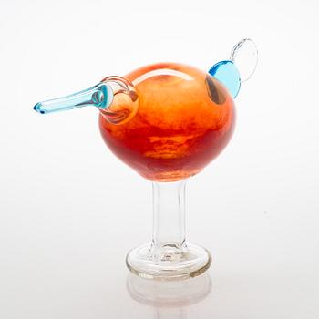 Oiva Toikka, a glass bird, signed Oiva Toikka IITTALA SCOPE 20 v. 2020 144/500.