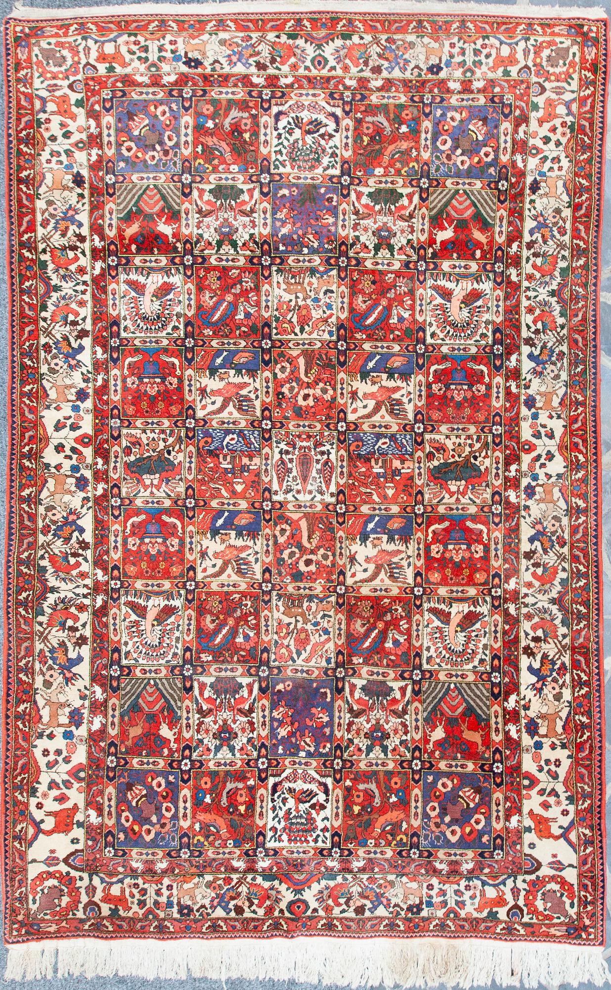 A semiantique Bahtiar carpet ca 319 x 209 cm.