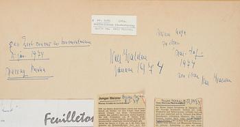 Nell Walden, blandteknik på folierat papper, signerad.