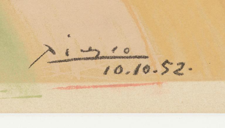 Pablo Picasso, "Colombe volant (À l'arc-en-ciel)".