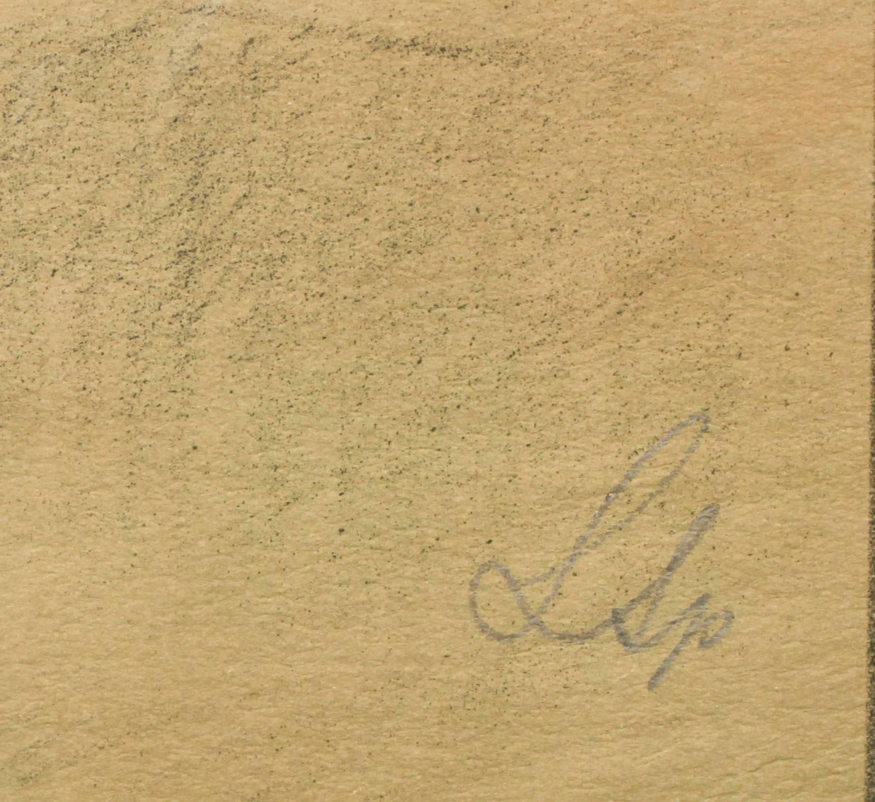 LOUIS SPARRE (SVERIGE), litografi, sign. och dat. Wisby 1911, autolit.