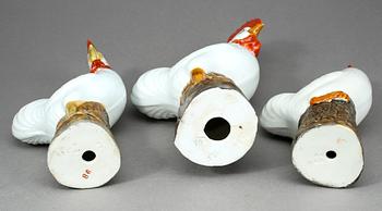 FIGURINER, 3 st, porslin, Kina, 1900-tal.
