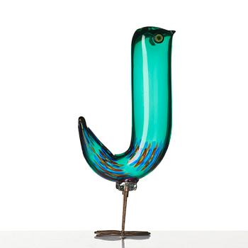 Alessandro Pianon, a "Pulcino" glass sculpture of a bird, Vetreria Vistosi, Italy, 1960s.