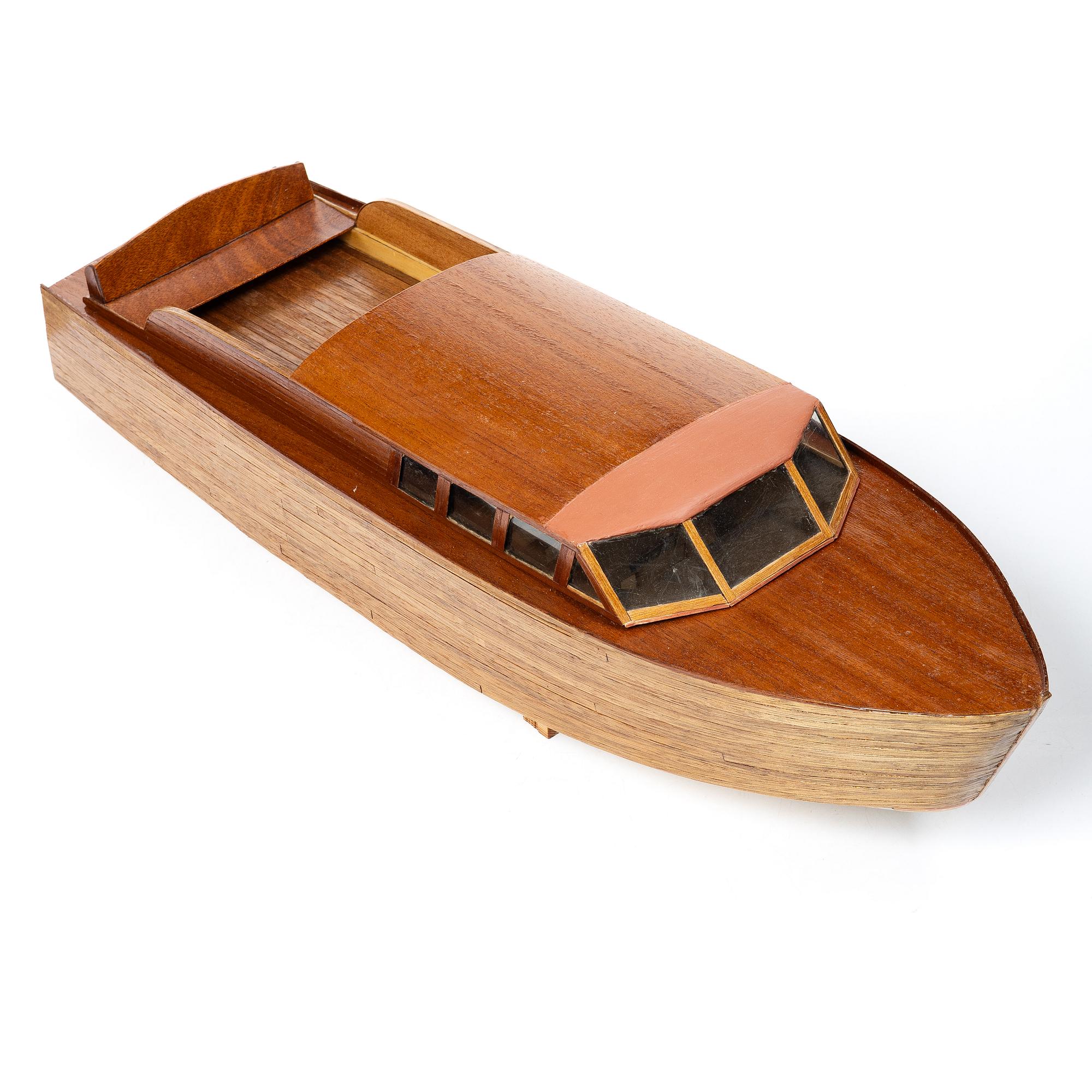 Boat model, 1950s.