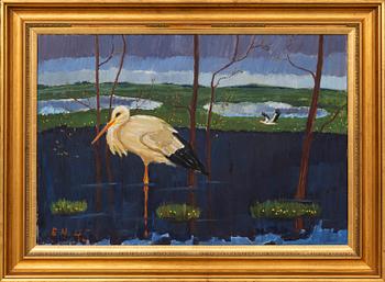 Ernst Norlind, Stork, 1945.