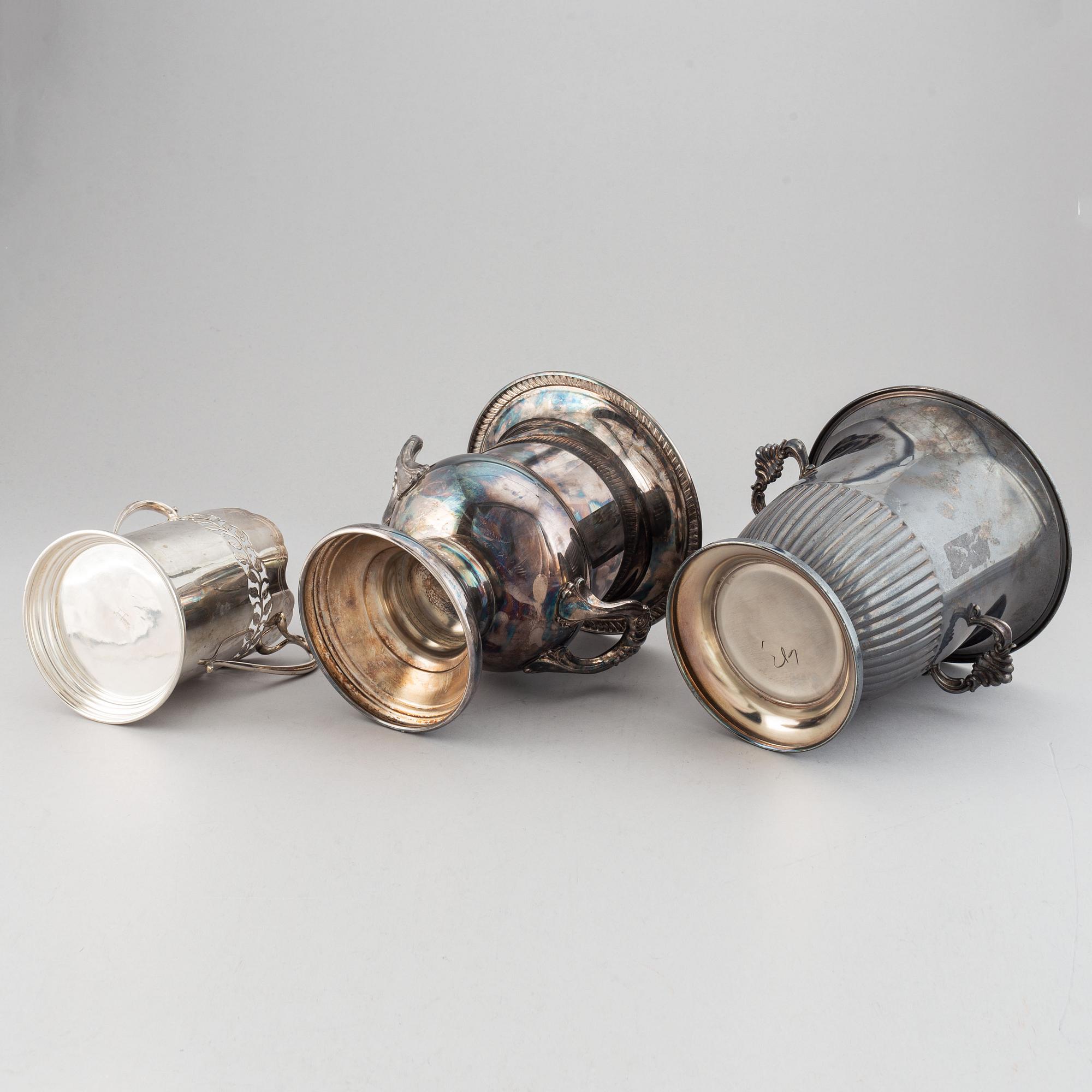 Three epns wine coolers, 20th cemtury.