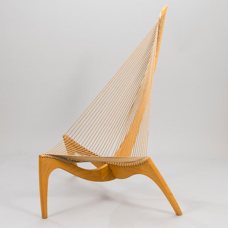 A JØRGEN HØVELSKOV, a 1980's Danish 'Harp Chair' Christensen & Larsen.