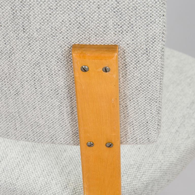 Alvar Aalto, stolar, 6 st, modell 63, O.Y. Huonekalu- ja Rakennustyötehdas A.B. 1900-talets mitt.