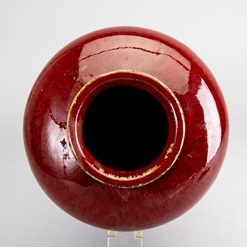 A Chinese vase and three bowls, 20th Century.