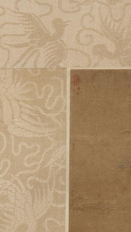 A hanging scroll of a landscape in the style of  Wen Zhengming (1470-1559), Qing Dynasty, presumably 18/19th Century.