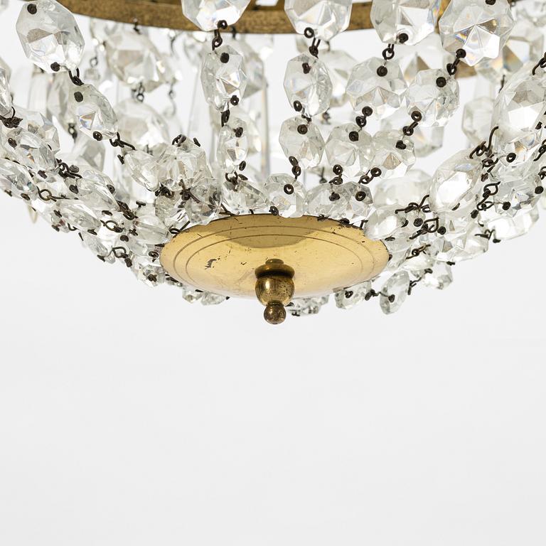 Chandelier, Empire style, mid-20th Century.
