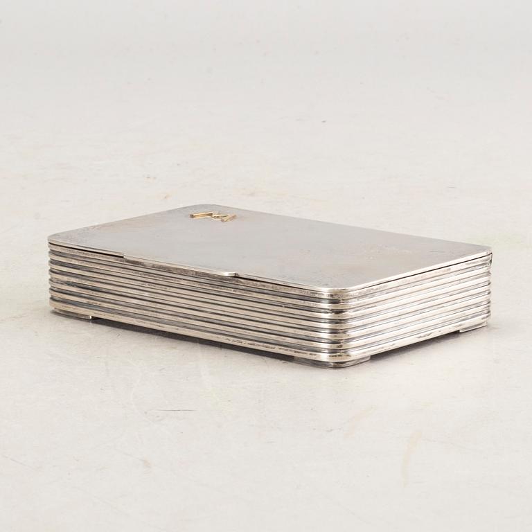 a Danish sterling silver box.