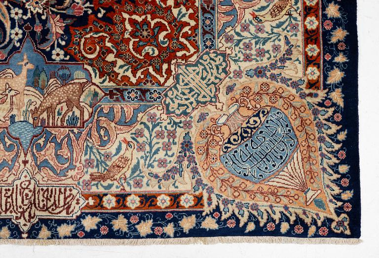 Matta, Kashmar ca 385 x 298 cm.