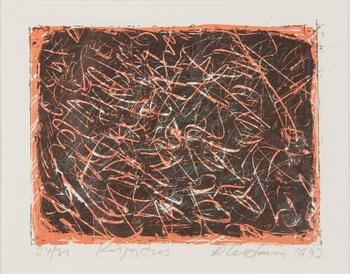 REINO HIETANEN, litografia, signeerattu, päivätty 1999 ja numeroitu 24/30.