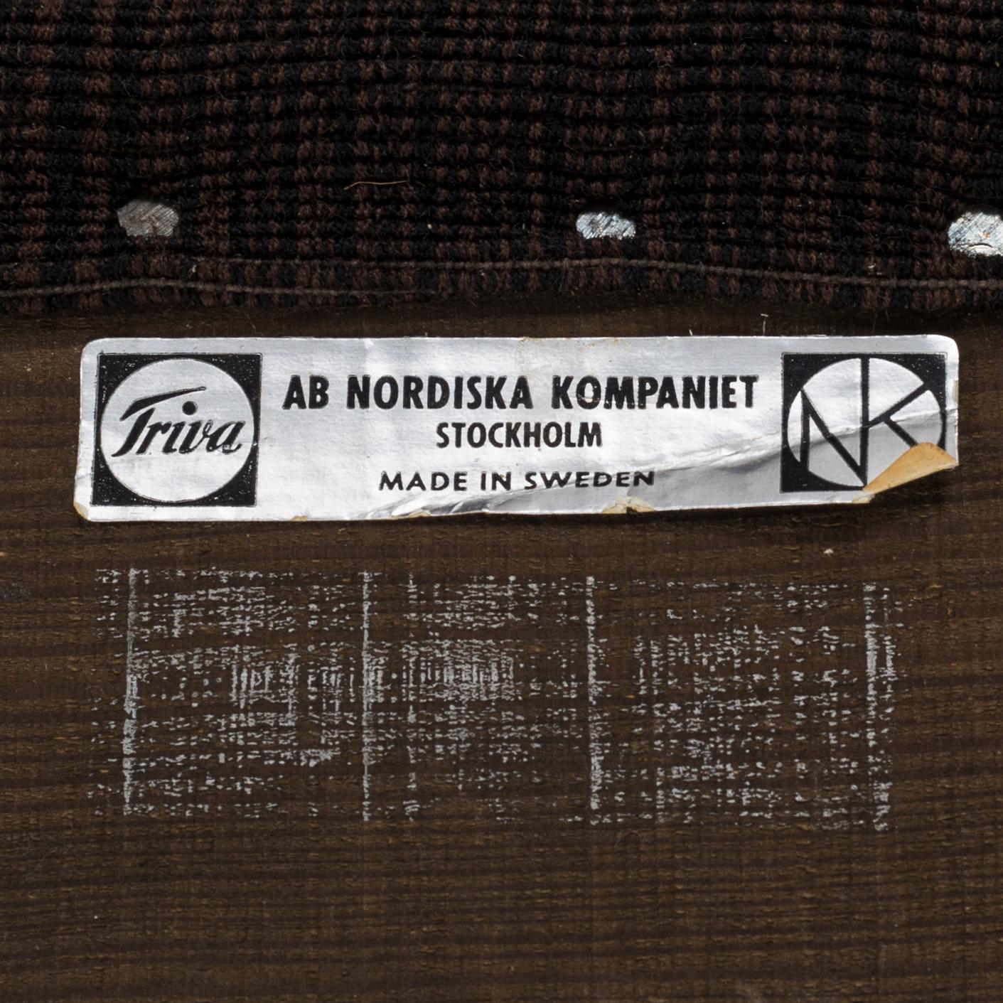 BENGT RUDA, fåtölj, "Domstolsfåtöljen", ur "Triva-serien", Nordiska Kompaniet, 1957.