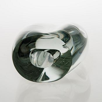 TIMO SARPANEVA,  a 'Claritas' glass sculpture, signed Timo Sarpaneva, Iittala 1984 C958.