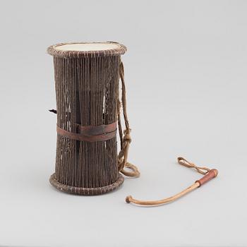 A "Talking drum", Nigeria.
