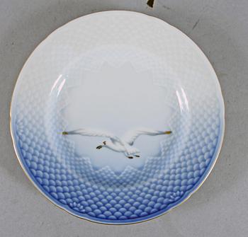 SERVIS, 46 delar, porslin, " Måsen", Bing o Gröndahl.