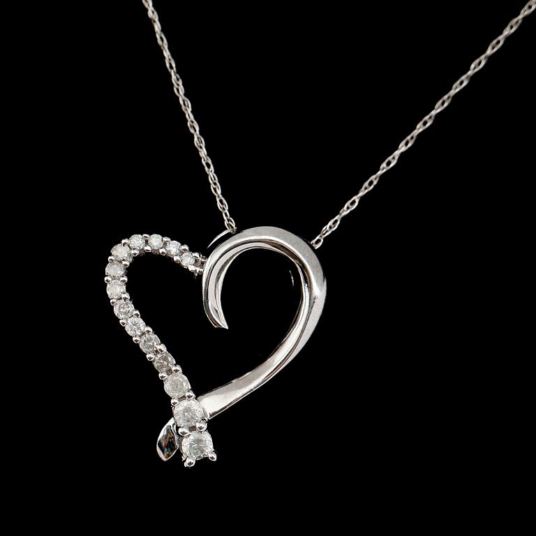 HÄNGE, 10 k guld, diamanter tot ca 0.25 ct.