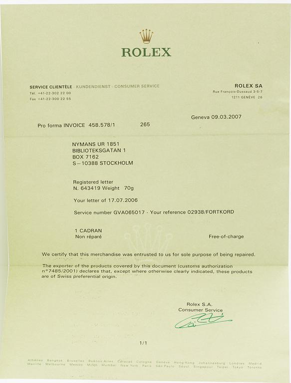 Rolex, Sea-Dweller, "Double Red Mark IV", ca 1975.