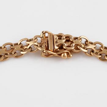 ARMBAND, 18K guld, Svedbom, Köping. Vikt 6,7 gram.