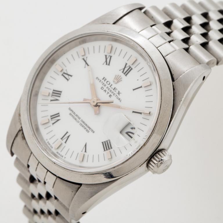 Rolex, Oyster Perpetual Date, Chronometer, armbandsur, 34 mm.