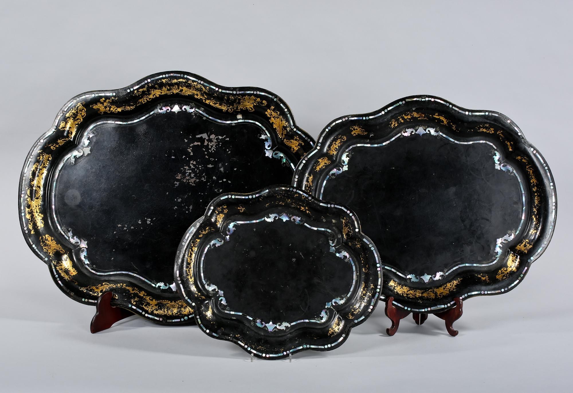 BRICKOR, 3 st, plåt, 1800-talets slut.