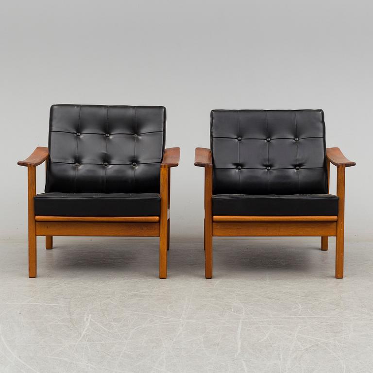 a pair of 1960's armchairs.