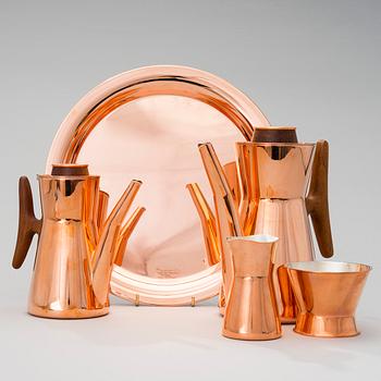 TAPIO WIRKKALA, COFFEE SERVICE, 5 PCS. Kultakeskus. 1980s.