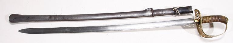 SABEL, m/1867-1893, för manskap vid kavalleriet.