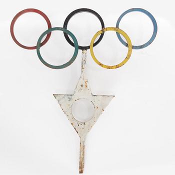 Sculpture, Olympic rings, around the mid-20th century.