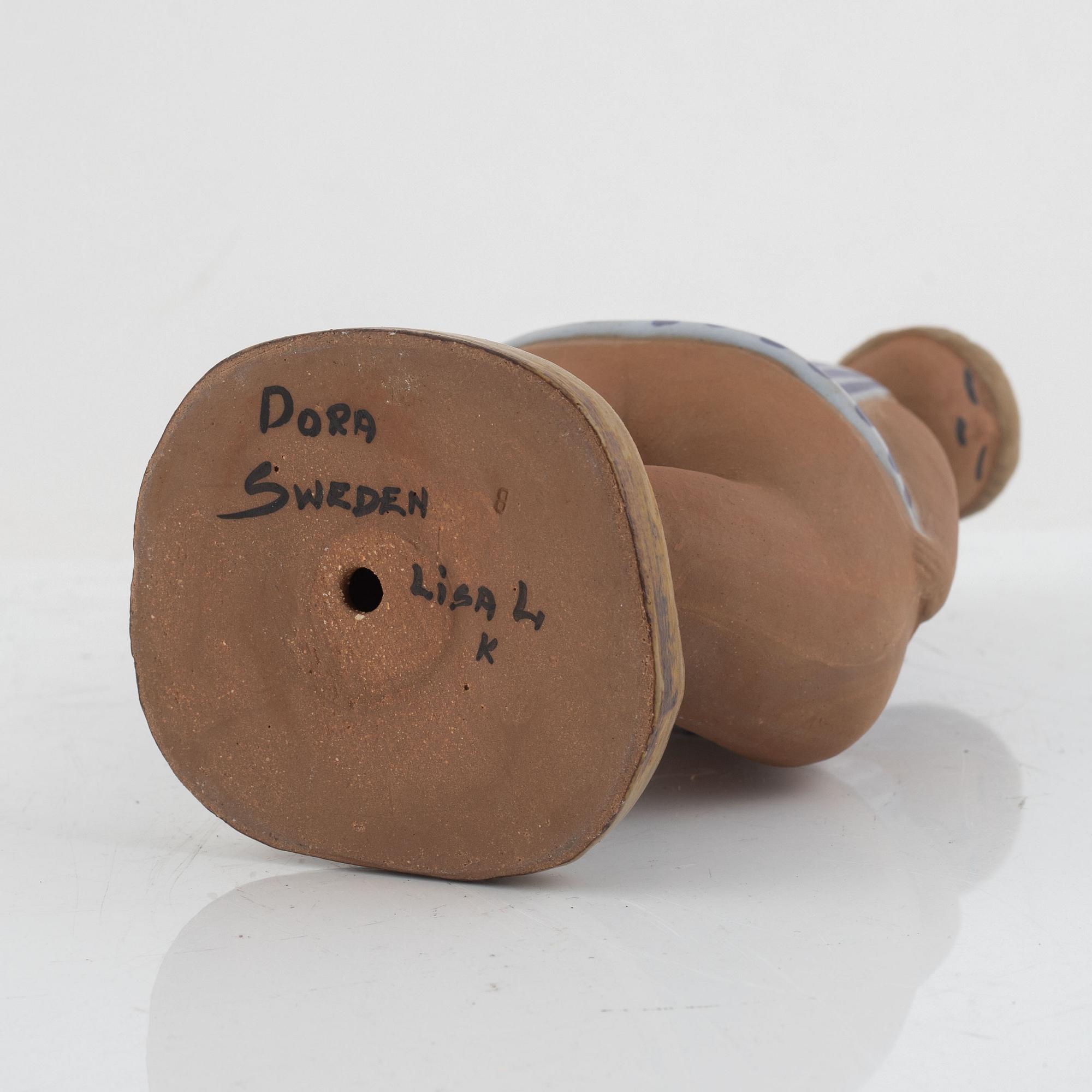 Lisa Larson, a 'Dora' figurine from the series 'ABC-flickorna', Gustavsberg.