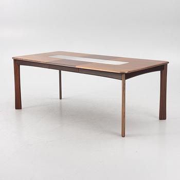 A dining table and six chairs, Uldum Møbelfabrik, Denmark, 1960's/70's.