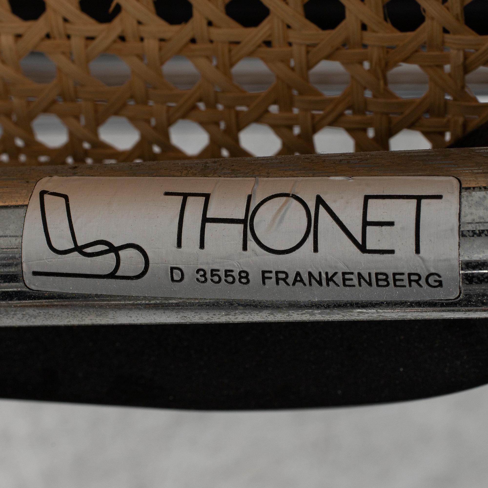 KARMSTOLAR, 6 st, Thonet, sent 1900-tal.