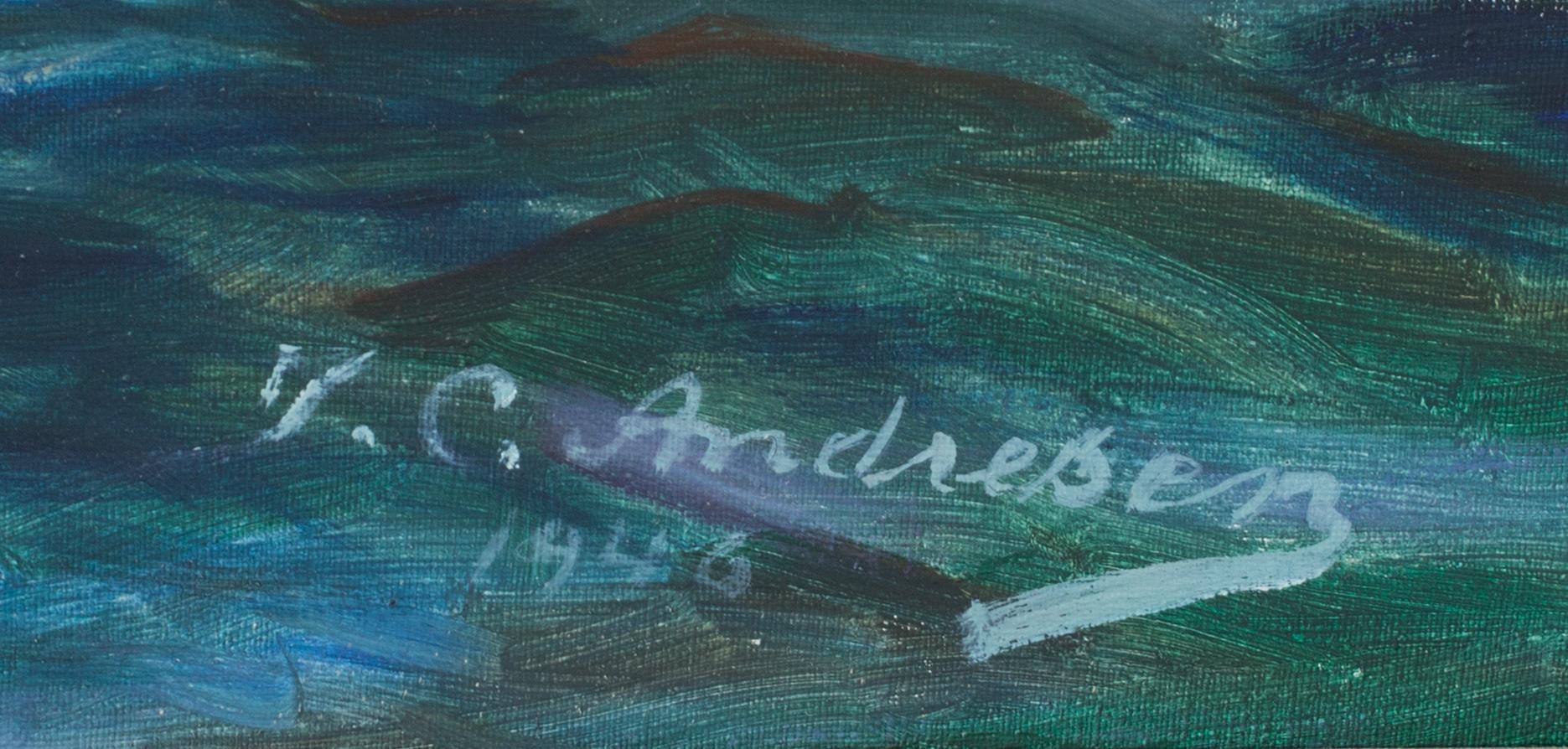 J.C. ANDRESEN, olja på duk. Signerad och daterad 1946.