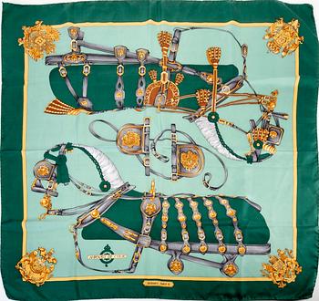 Hermès samt Salvatore  Ferragamo, 2 st scarfsar, 1900-talets andra hälft.