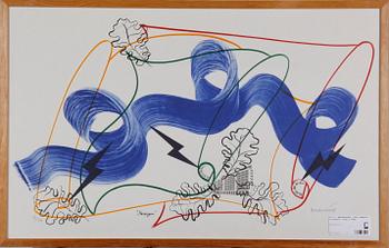 Carl Fredrik Reuterswärd · REUTERSWÄRD, CARL-FREDRIK, litografi, sign o numr 13/300.