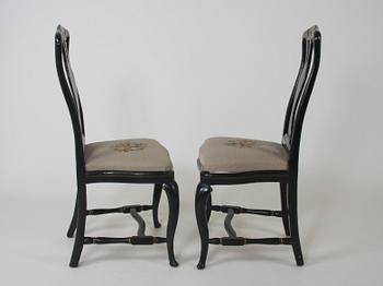 STOLAR, ett par, rokoko, 1700-talets andra hälft.