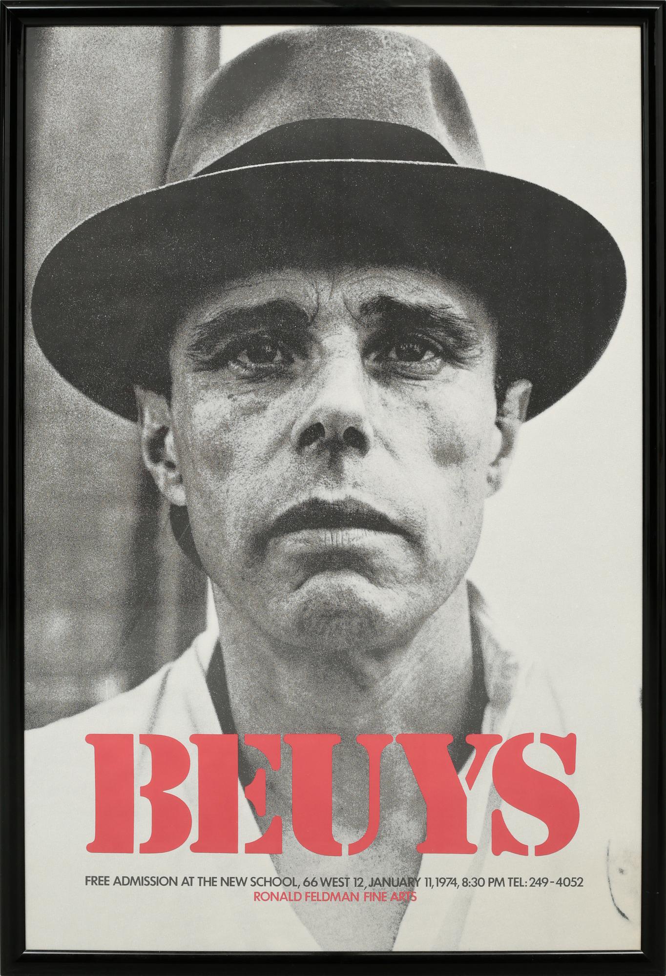 JOSEPH BEUYS, utställningsaffisch, offset, 1974.