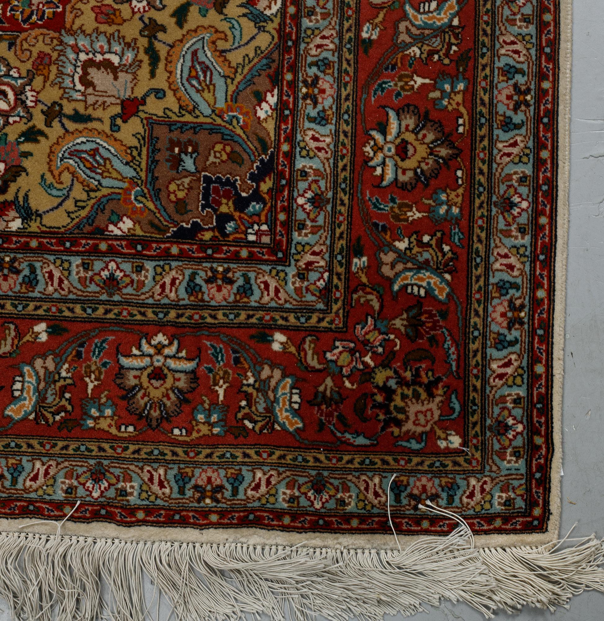 A rug, Old Tabriz, part silk, ca204 x 152 cm.