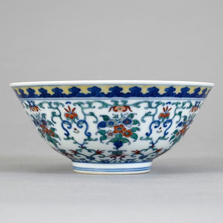 SKÅL, porslin, Kina, modern tillverkning, Daoguang's sigill.
