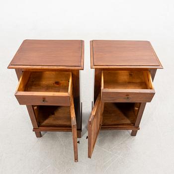 Nightstands, a pair, first half of the 20th century.