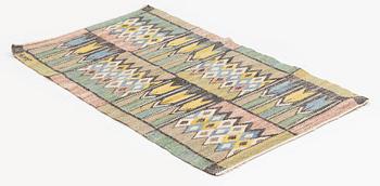 Märta Måås-Fjetterström, a textile, 'Crocus', flat weave, ca 78 x 41 cm, signed AB MMF.